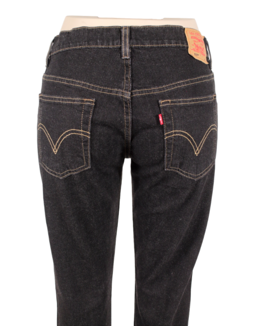 Levis Strauss 525 Black Jeans Back Pockets  eKlozet Luxury Consignment Boutique