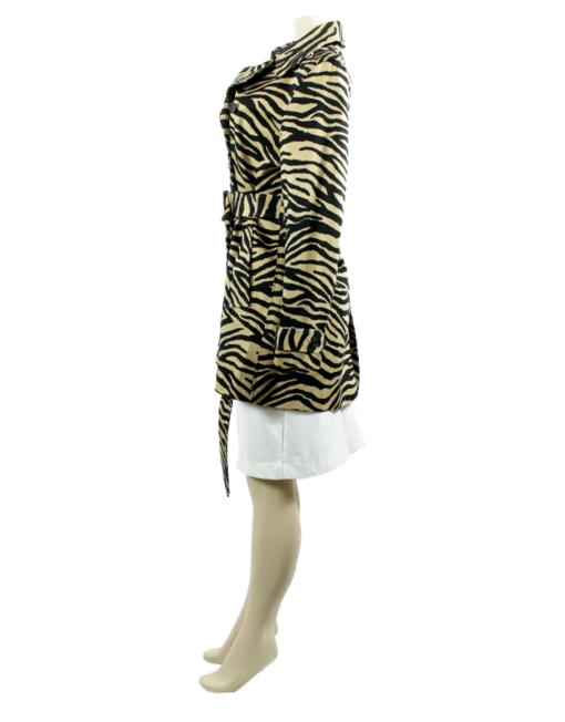 LAUREN RALPH LAUREN Animal Print Short Trench Coat - eKlozet Luxury Consignment