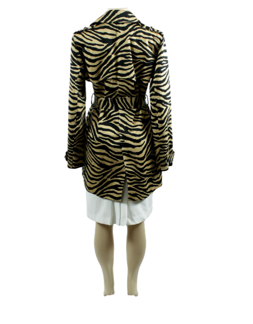 LAUREN RALPH LAUREN Animal Print Short Trench Coat - eKlozet Luxury Consignment