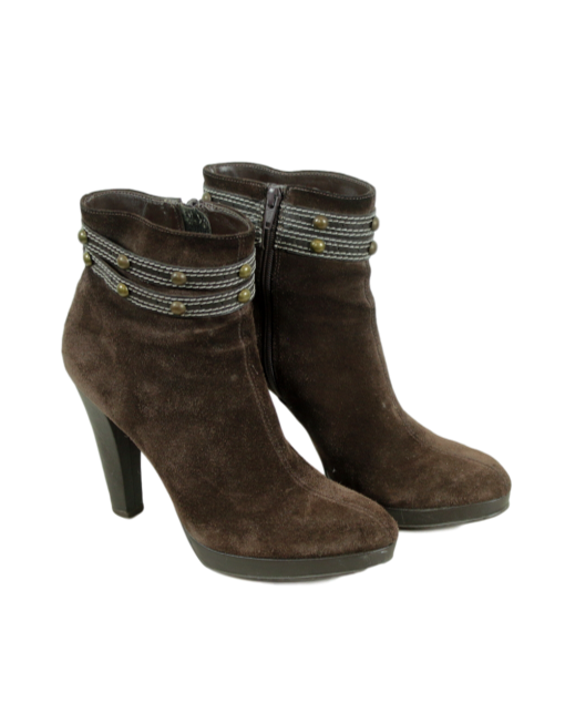 Nicole Miller Suede Ankle Boots - eKlozet Luxury Consignment