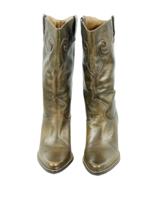 STEVE by STEVE MADDEN Leather Cowboy Boots  Front- eKlozet Luxury Consignment 