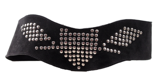 WIDE SUEDE GROMMET BELT - eKlozet Luxury Consignment