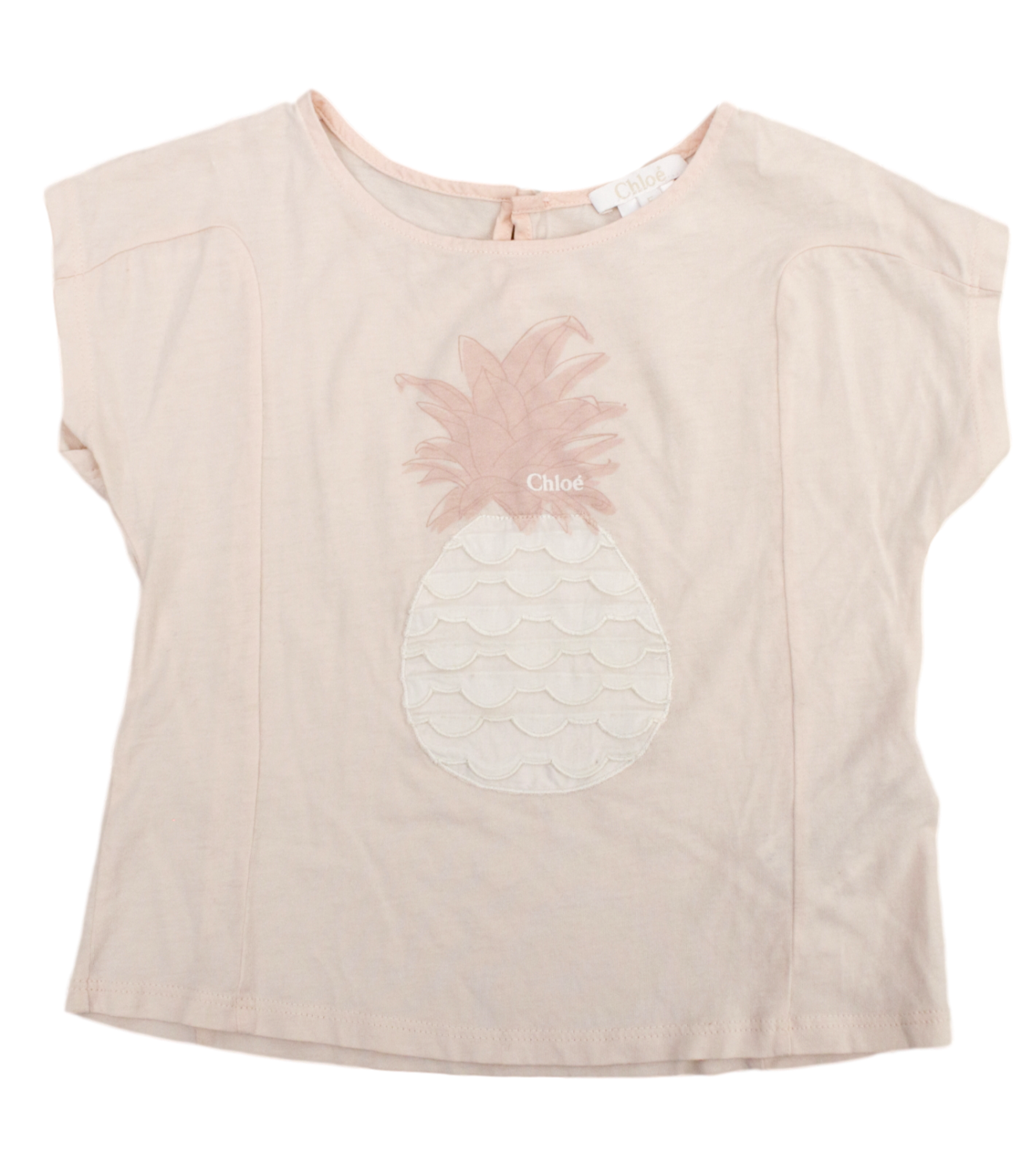 Chloe Girls' Embroidered Pineapple T-Shirt - eKlozet Luxury Consignment