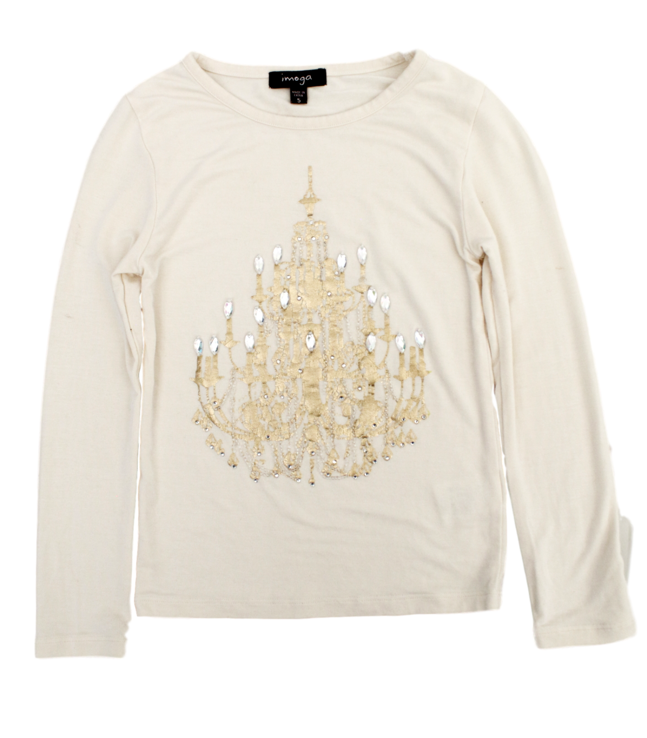 Imoga Girls' Ariana Long-Sleeve Chandelier Top - eKlozet Luxury Consignment