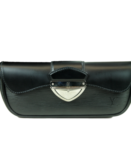 Louis Vuitton Black Epi Pochette Montaigne Front Close - eKlozet Luxury Consignment