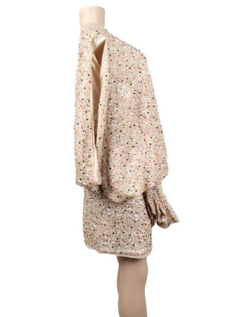 MANDALAY Cold Shoulder Confetti Sequin Dress - eKlozet Luxury Consignment