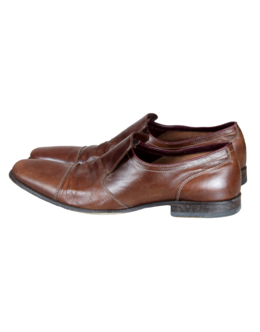 BOSS BY HUGO BOSS Leather Loafers Side | Eklozet Designer Consignment