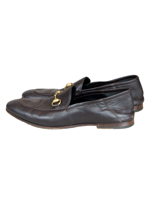 GUCCI Horsebit Accent Leather Dress Loafers Side | eKlozet Designer Consignment