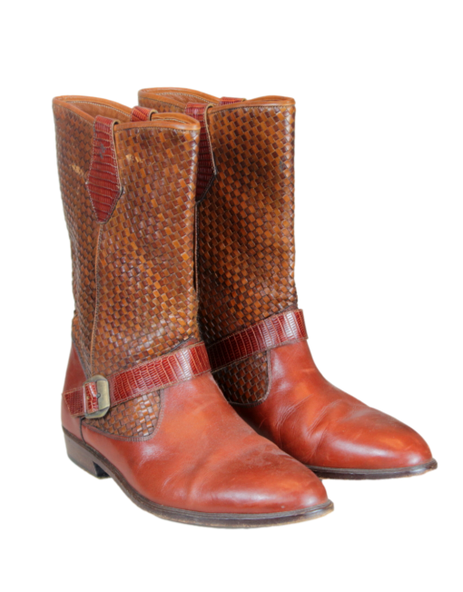 Cable & Co Western Boots  Front and Side  | eKlozet Designer Consignment