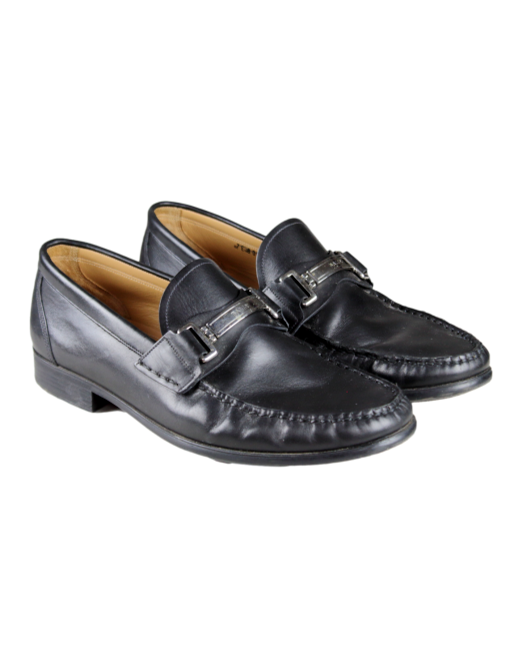 BALLY Leather Loafers Slant | eKlozet Designer Consignment