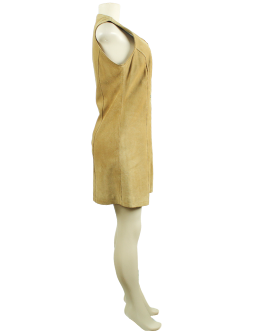 LIMITED AMERICA Leather Suede Knee-Length Vest - eKlozet Luxury Consignment