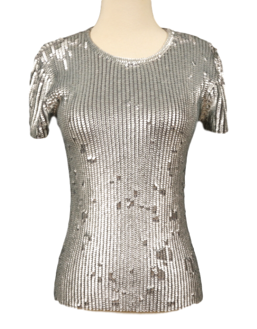 OSCAR DE LA RENTA Sequin Top - eKlozet Luxury Consignment