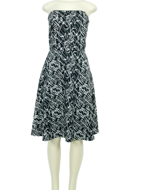 Spenser Jeremy Grafitti Halter Dress - eKlozet Luxury Consignment