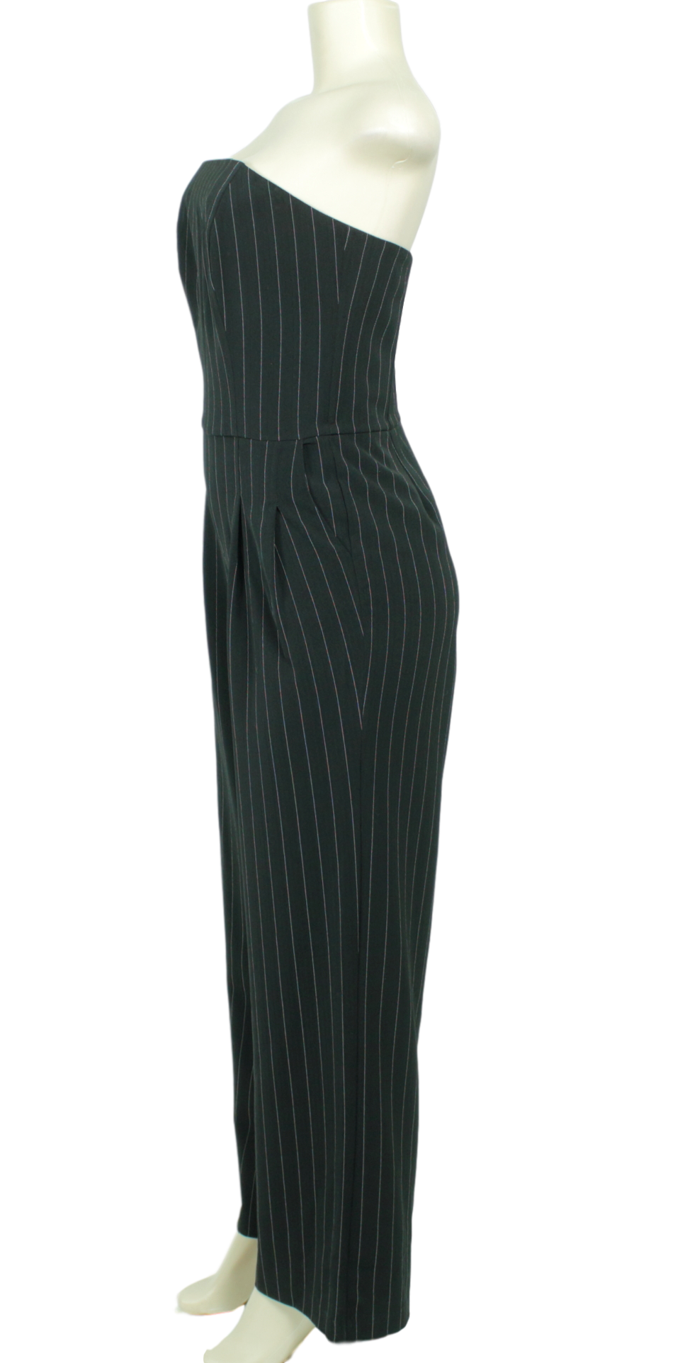 Spiegel Strapless Pinstripe Jumpsuit w/ Tags - eKlozet Luxury Consignment