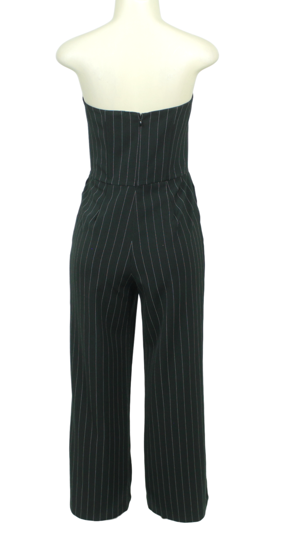Spiegel Strapless Pinstripe Jumpsuit w/ Tags - eKlozet Luxury Consignment