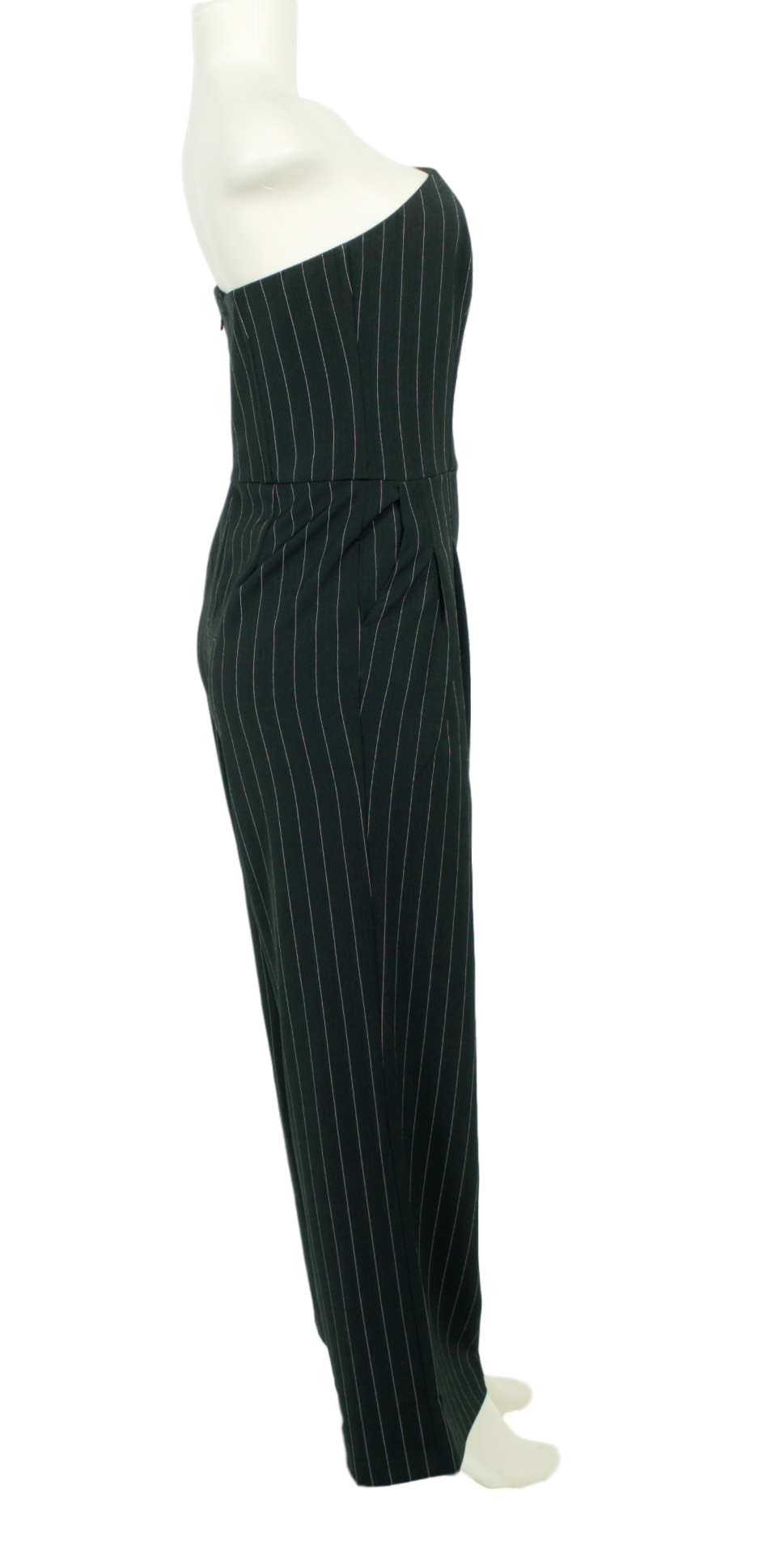 Spiegel Strapless Pinstripe Jumpsuit w/ Tags - eKlozet Luxury Consignment