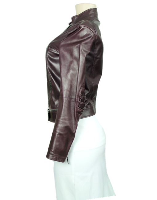 VERSACE Leather Biker Jacket