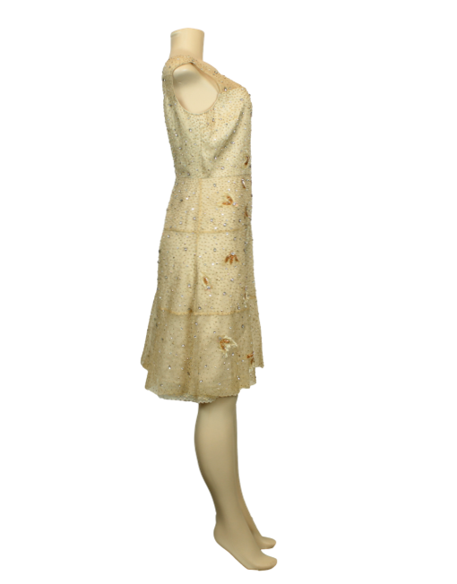 ELIE TAHARI Silk Embellished Dress
