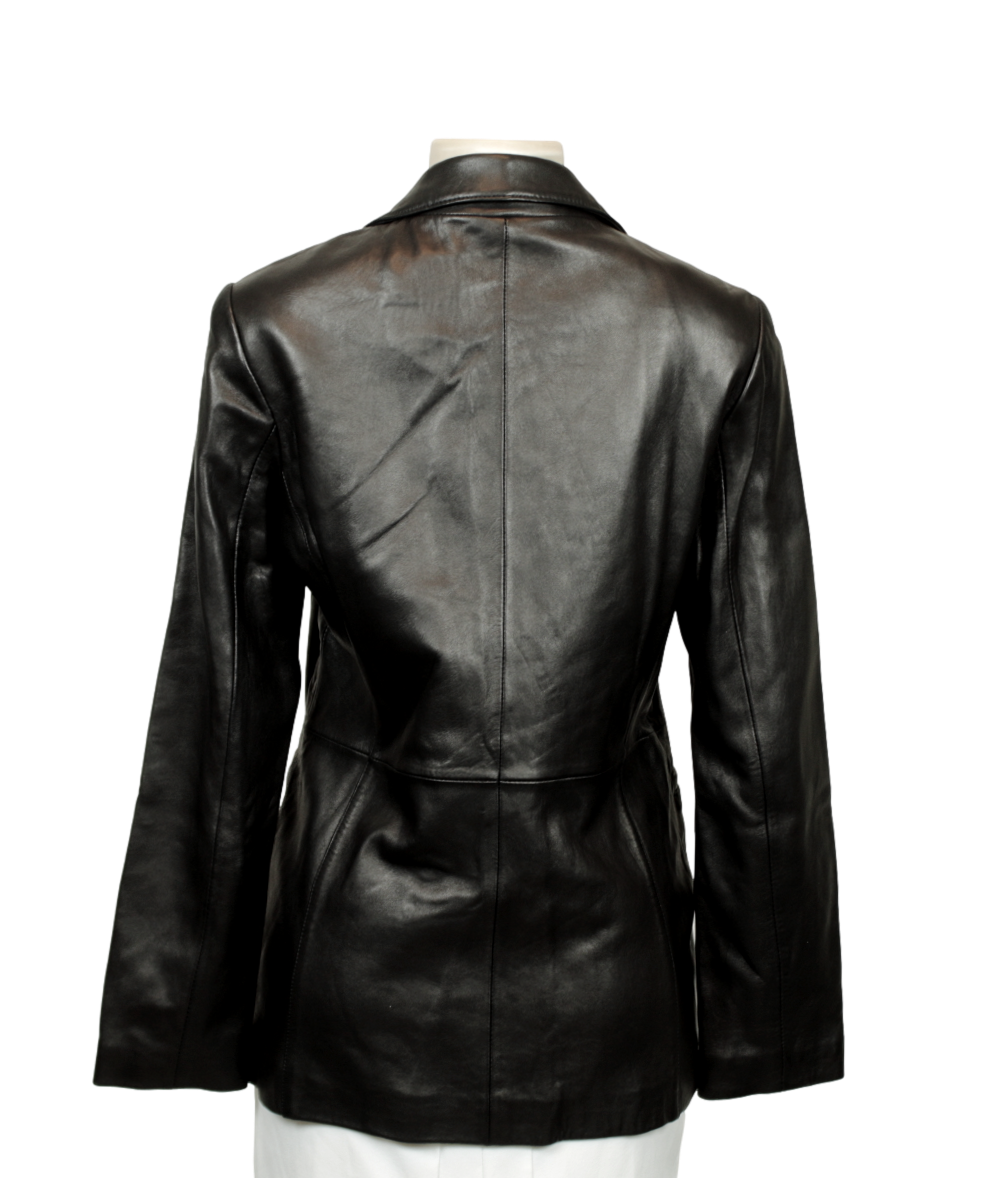 Pasha & Jo Leather Jacket Back