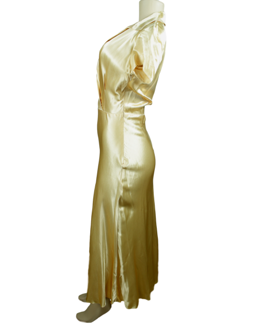 Vintage RALPH LAUREN Silk Midi Fit & Flare Dress