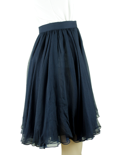 RALPH LAUREN PURPLE LABEL Sheer A-Line Skirt