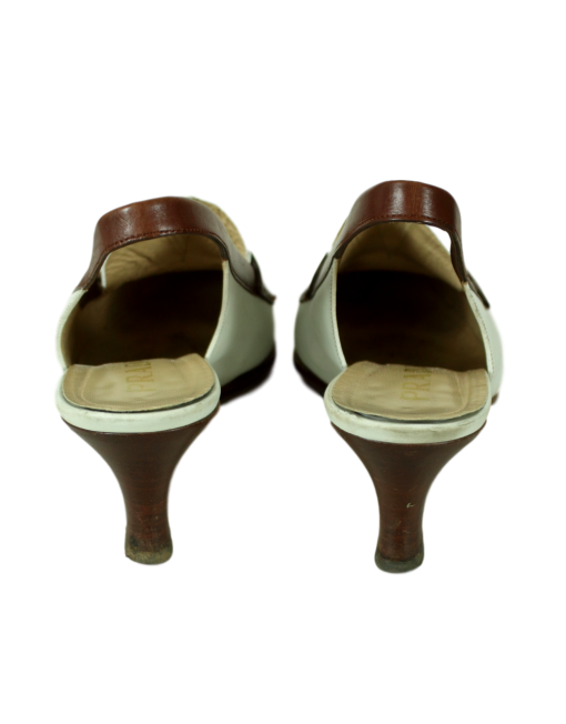 PRADA Leather Slingback Sandals back View-eKlozet Luxury Consignment