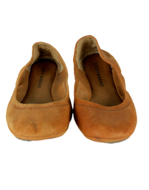 LUCKY Brand Leather Flats Front -eKlozet Luxury Consignment