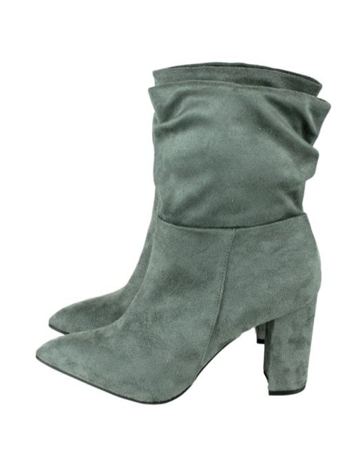 ZIGISOHO Short Suede Boots-Left Side-eKlozet Luxury Consignment