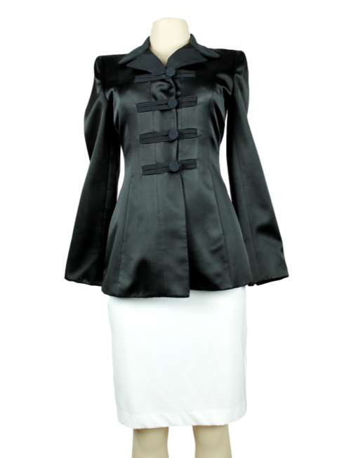 GIORGIO ARMANI Silk Evening Jacket Front - eKlozet Luxury Consignment