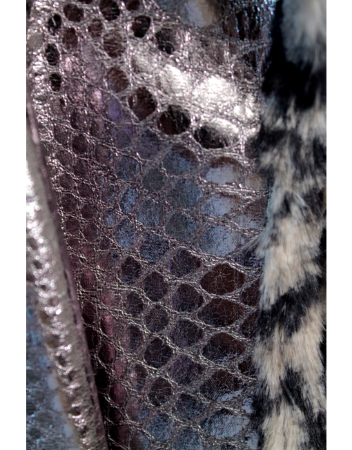 Marc Bauwer Metallic Coat Closeup - eKlozet Luxury Consignment