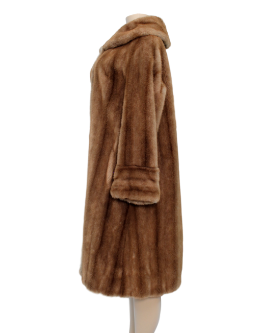 MINCARA BY RUSSEL TAYLOR VINTAGE FAUX FUR COAT Side | eKlozet Luxury Consignment Boutique Side