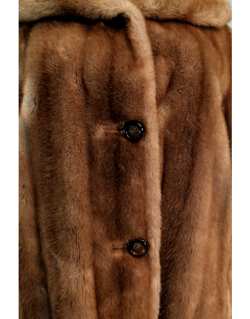 MINCARA BY RUSSEL TAYLOR VINTAGE FAUX FUR COAT Buttons | eKlozet Luxury Consignment Boutique Buttons