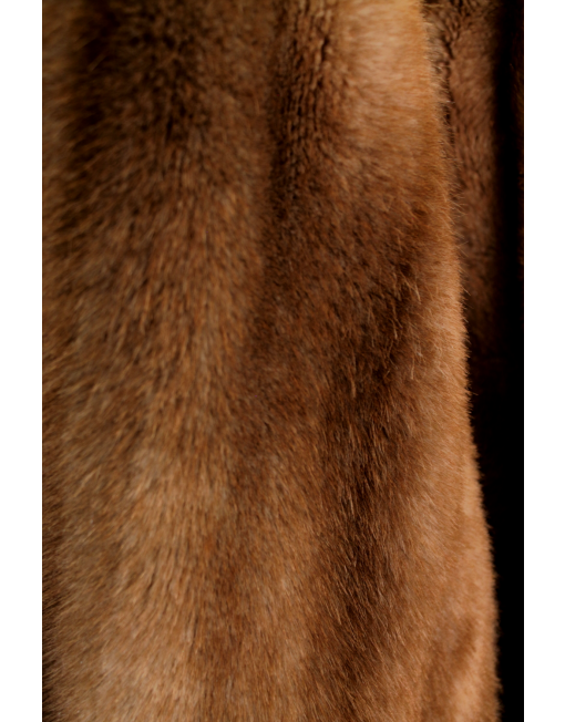 MINCARA BY RUSSEL TAYLOR VINTAGE FAUX FUR COAT Closeup | eKlozet Luxury Consignment Boutique Fabric Closeup