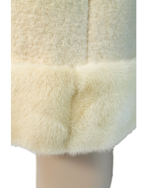 VINTAGE BERROCO Mink/Wool Bouclé Coat Fur - eKlozet Luxury Consignment