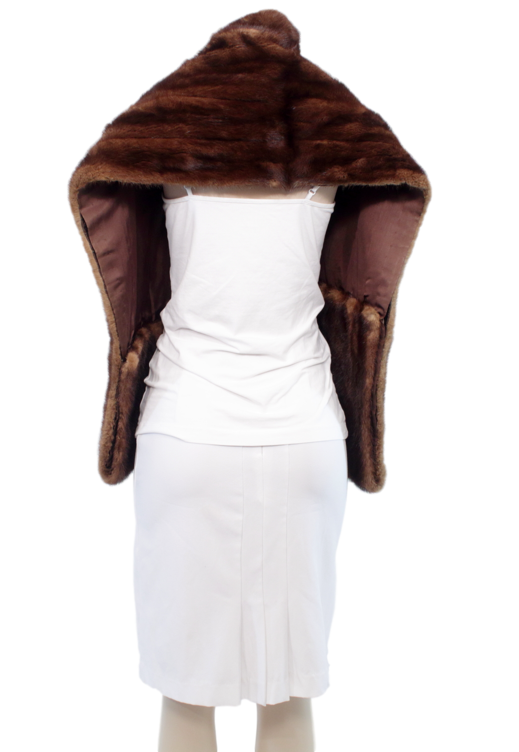 VINTAGE MAHOGANY MINK STOLE - eKlozet Luxury Consignment