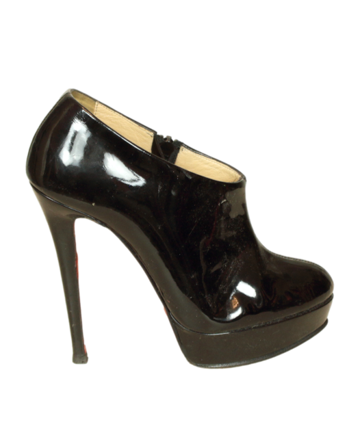 CHRISTIAN LOUBOUTIN 'Moulage' Patent Leather Boots Front