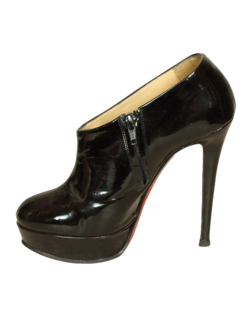 CHRISTIAN LOUBOUTIN 'Moulage' Patent Leather Boots Side