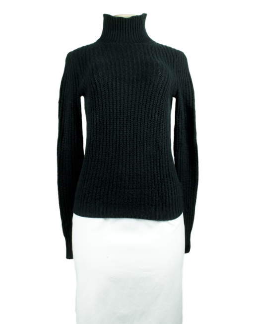 Black Theory Turtleneck sweater front - eKlozet Luxury Consignment Boutique