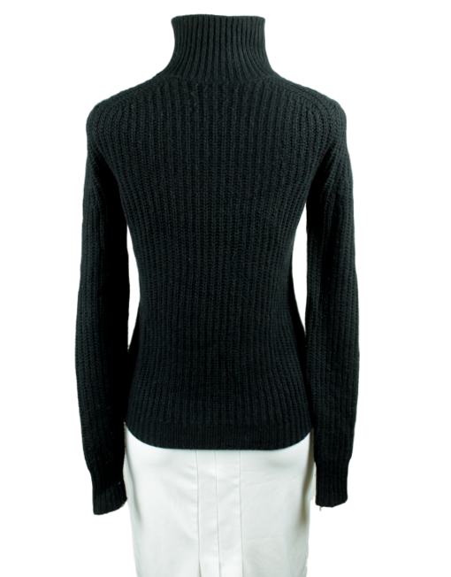 Black Theory Turtleneck sweater back - eKlozet Luxury Consignment Boutique