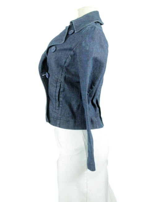 New York & Company Denim Jacket Side - eKlozet Luxury Consignment Boutique