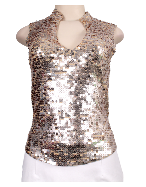 MODA INTERNATIONAL SEQUIN TOP