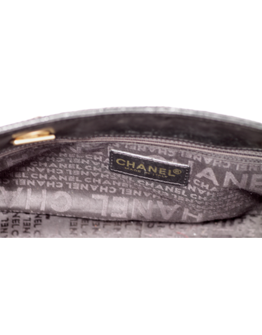 VINTAGE CHANEL NEEDLEPOINT LUCKY CHARMS PATCHWORK SHOULDER BAG - eKlozet Luxury Consignment Inside