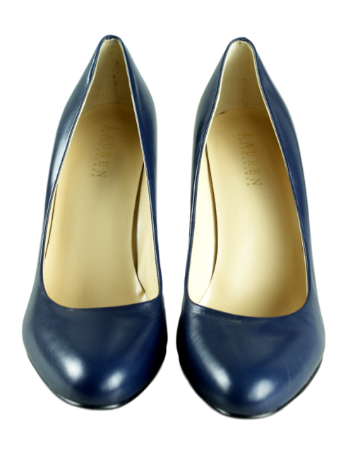 LAUREN RALPH LAUREN Round-Toe Pumps Front - eKlozet Consignment Boutique