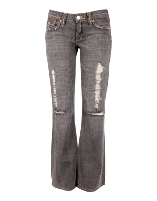 TRUE RELIGION MID-RISE DISTRESSED JEANS - eKlozet Luxury Consignment