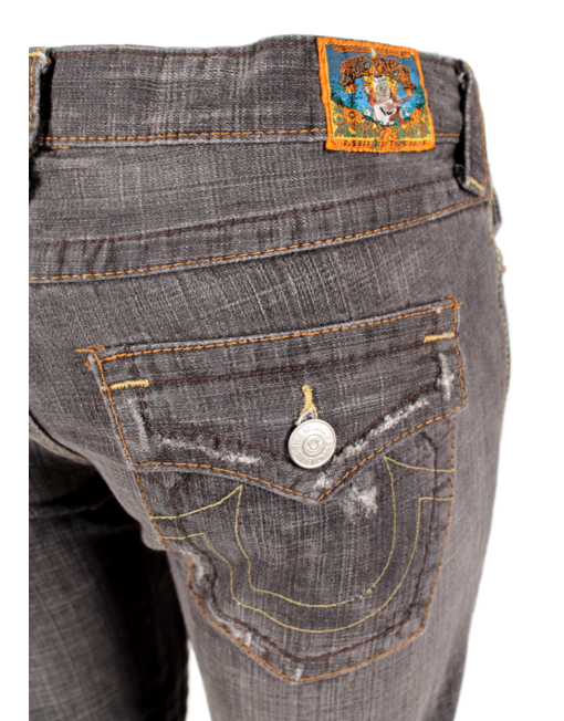 TRUE RELIGION MID-RISE DISTRESSED JEANS - eKlozet Luxury Consignment