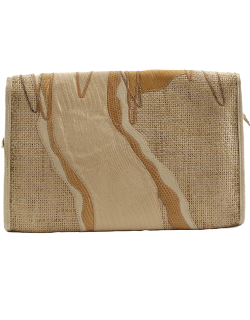 CARLOS FALCHI SNAKESKIN CLUTCH/SHOULDER BAG - eKlozet Luxury Consignment