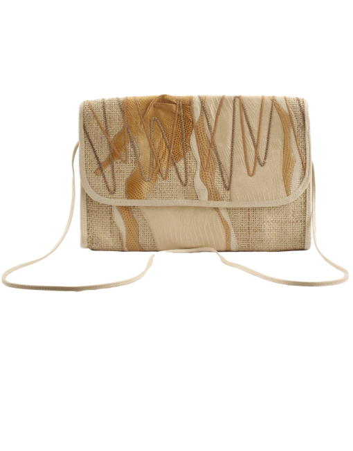 CARLOS FALCHI SNAKESKIN CLUTCH/SHOULDER BAG - eKlozet Luxury Consignment