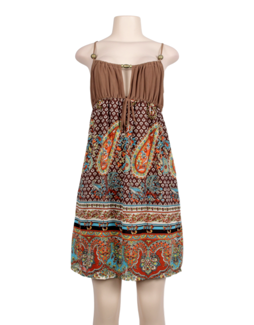 VOILA SLEEVELESS PRINTED MIDI DRESS - eKlozet Luxury Consignment