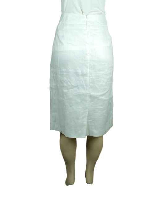 Ashley Stewart White Skirt Back - eKlozet Luxury Consignment