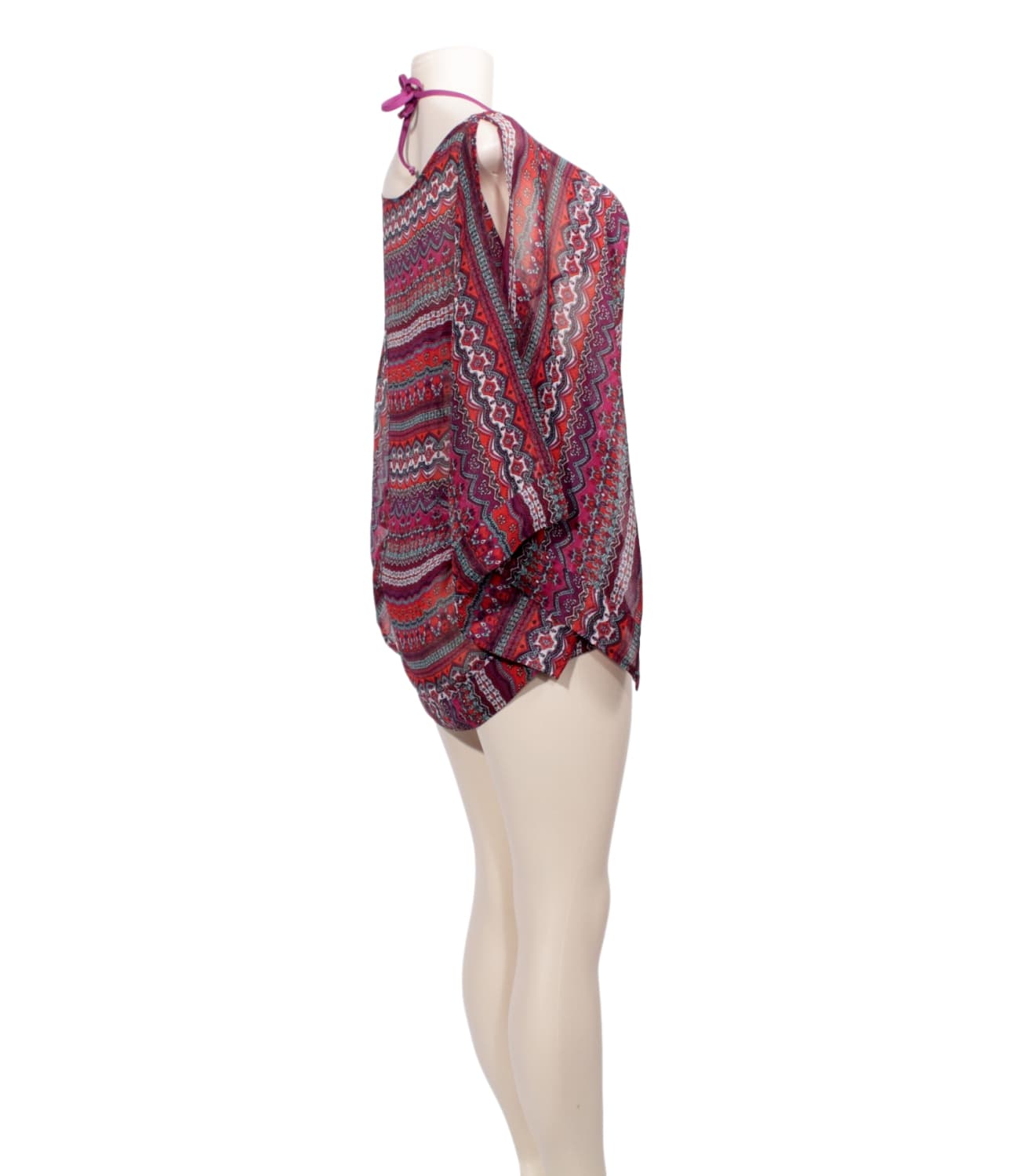 YAMAMAY PRINTED COVERUP-Side - eKlozet Luxury Consignment